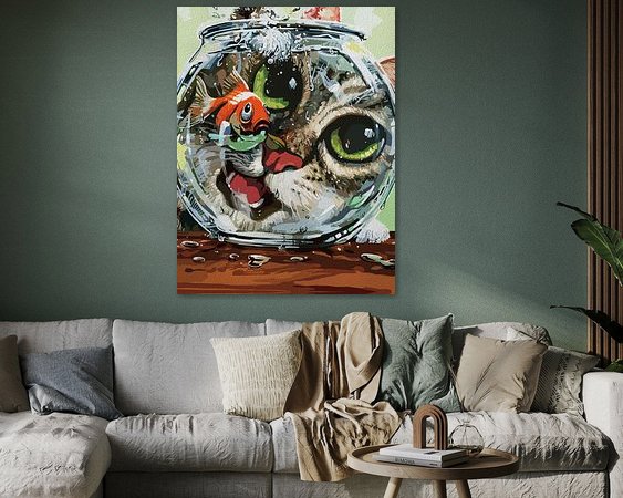 Example of the artwork in a room