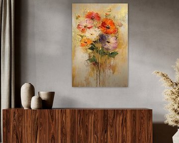 Bloemen Luxe | Golden Bloom van De Mooiste Kunst