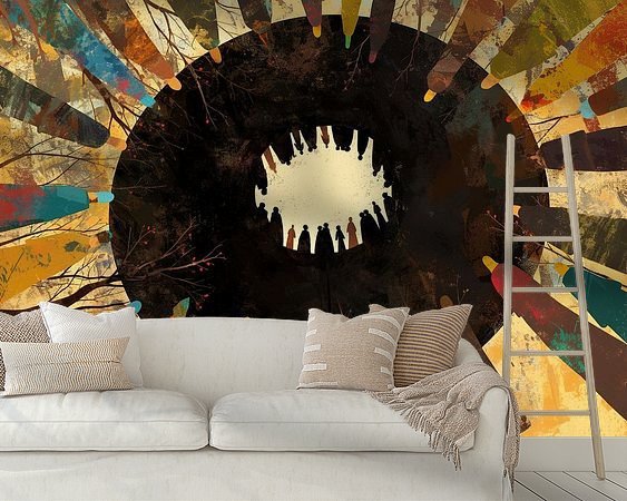 Example of the artwork in a room