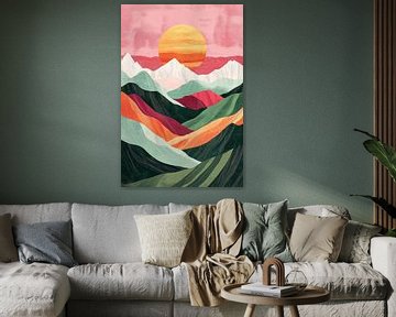 Kleurrijke Bergharmonie van Studio BB