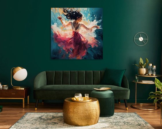 Example of the artwork in a room