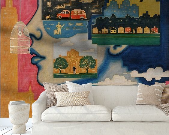 Example of the artwork in a room