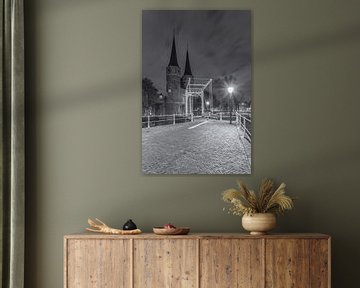 Oostpoort Delft, zwart-wit - 1 van Tux Photography