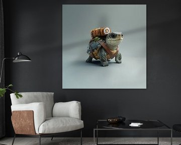 Happy Sushi Turtle van Sander van der Torren