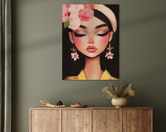 Example of the artwork in a room