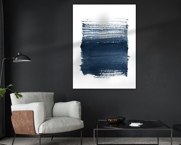 Just Indigo 1 | Minimalist Watercolor Abstract