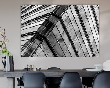 Glazen gevel aan de Potsdamer Platz van Mixed media vector arts