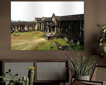 Die architektonischen Details von Angkor Wat von Frank Photos