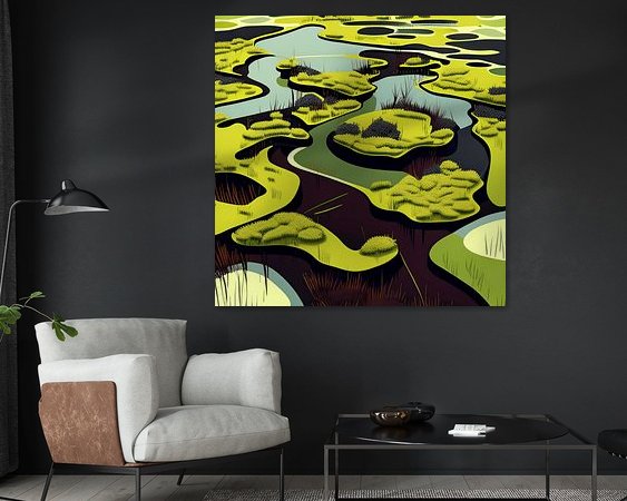 Example of the artwork in a room