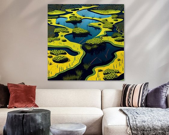 Example of the artwork in a room