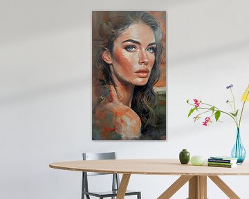 A stylised portrait of a woman by Ljupka Kareska