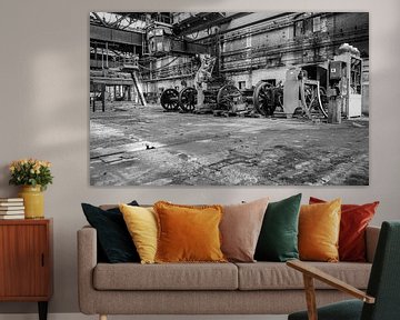 oude stoomlocomotief fabrieksgebouw van de voormalige DDR Oost-Duitsland Oostblok nostalgie van Animaflora PicsStock