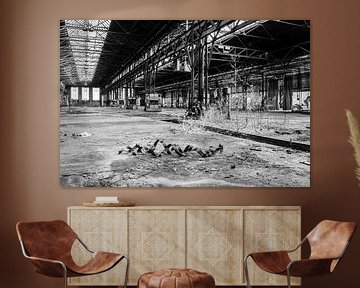 Verlaten oude fabriek Ruïne van de voormalige DDR Oost-Duitsland Nostalgie Geschiedenis van Animaflora PicsStock