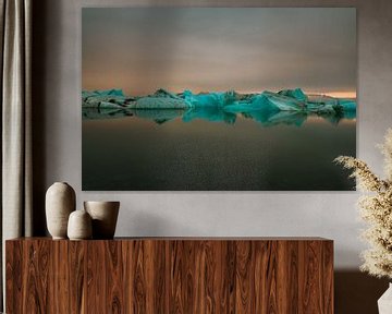 Glacier Lagoon van Maikel Claassen Fotografie