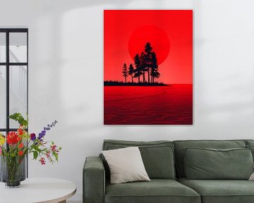 L'étreinte de l'aube rouge