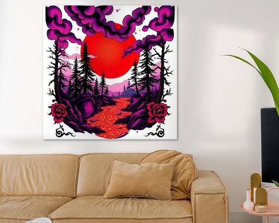 Example of the artwork in a room