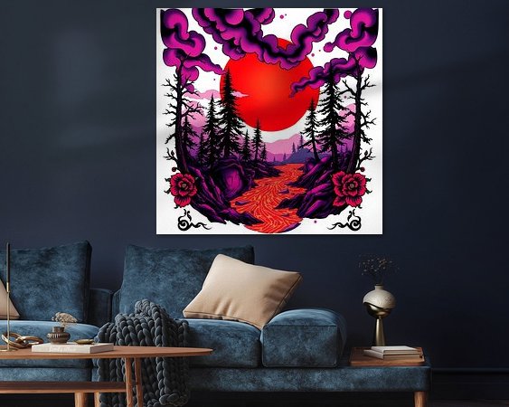 Example of the artwork in a room