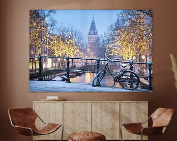 Rijksmuseum Spiegelgracht Amsterdam Snow by Jasper van Staveren