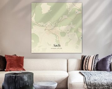 Vintage map of Aach, Germany by Prints of Place