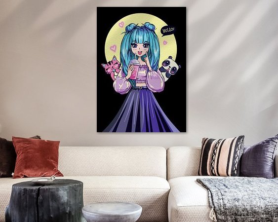 Example of the artwork in a room