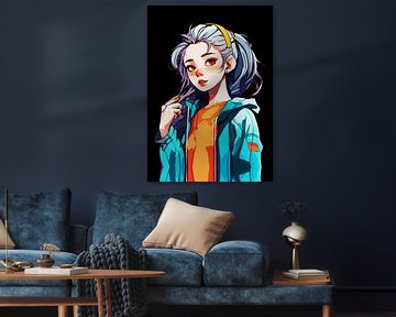 ANIME MEISJE KARAKTER 19 van Ramy Salah Hefny