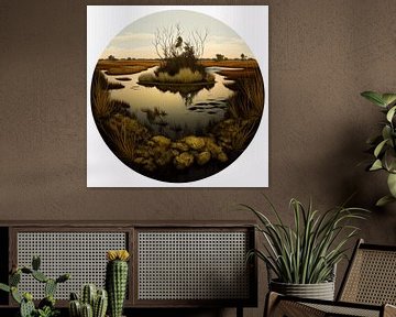 Moeras reflecties van Vythryd Arts