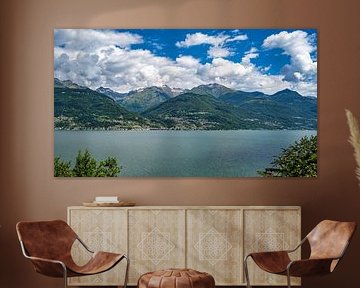 Vue du monastère Abbazia di Piona sur le lac de Côme