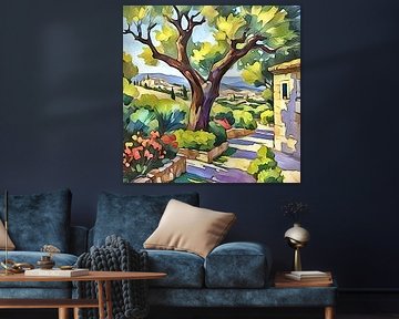 Landschap in de Provence #2 van zam art