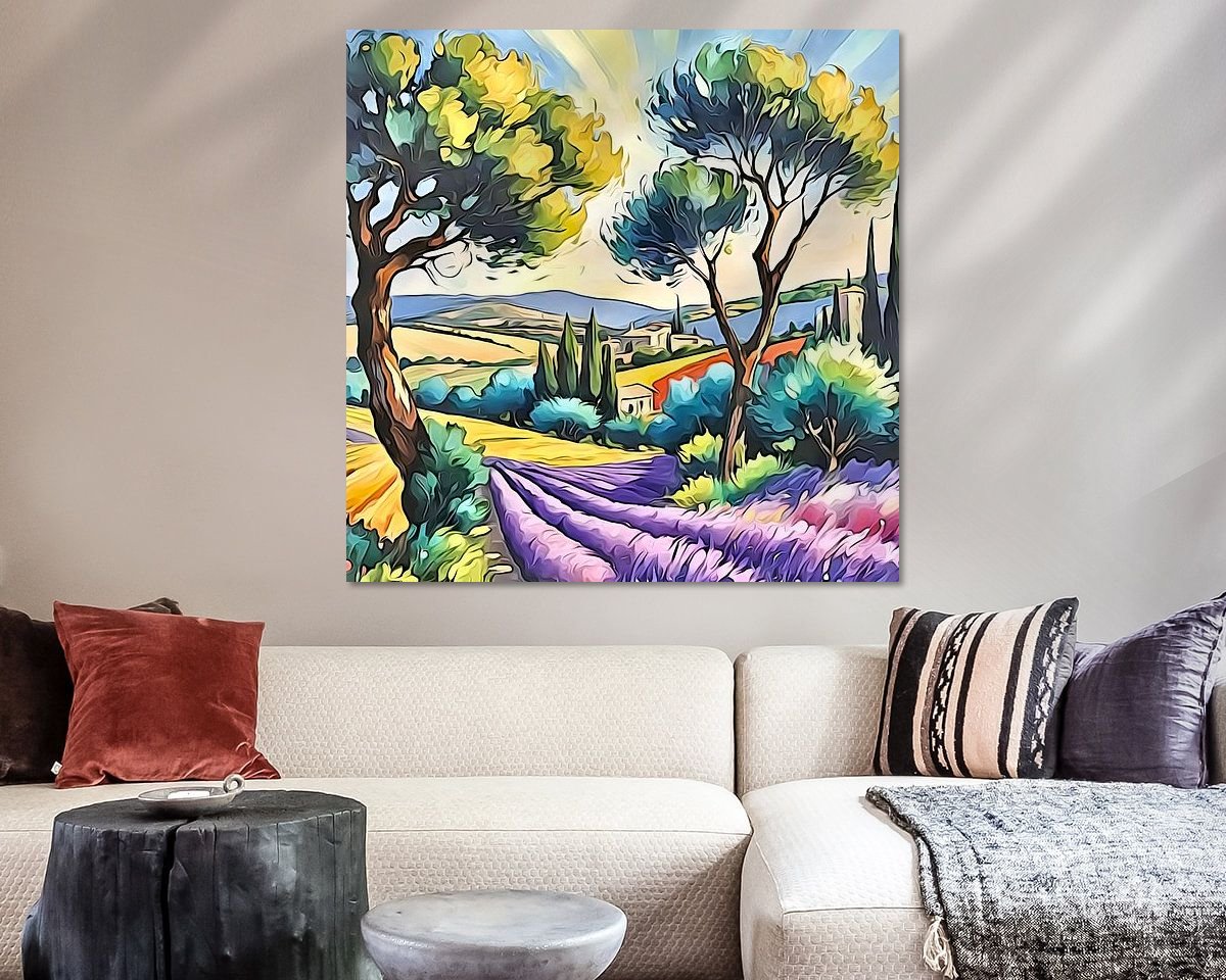 Example of the artwork in a room