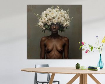 Vrouw met Boeket van The Nudes Gallery