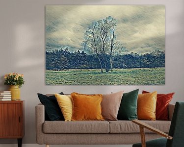 Example of the artwork in a room