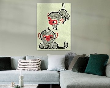 Creative Anime Wall Art | Dierenvrienden 26 van Ramy Salah Hefny