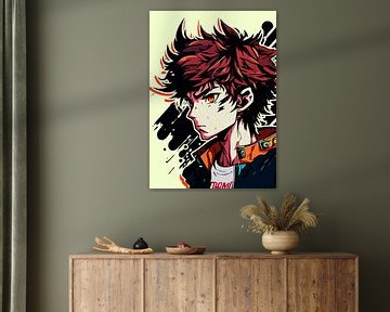 Creatieve Anime Muurkunst | Jongens 30 van Ramy Salah Hefny