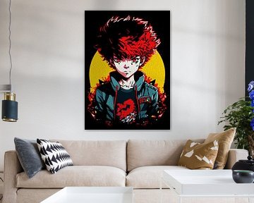 Creatieve Anime Muurkunst | Jongens 38 van Ramy Salah Hefny