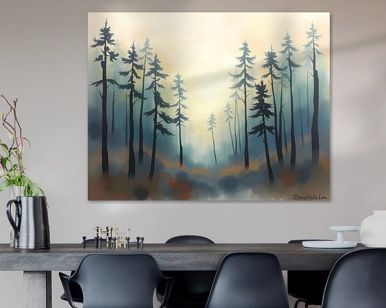 Example of the artwork in a room