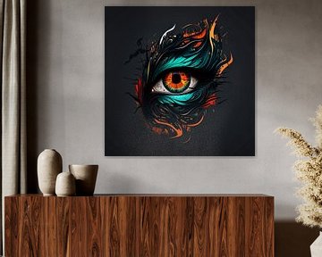 Visionair oog van Vythryd Arts