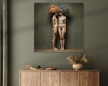 Femmes avec bouquet sur The Nudes Gallery