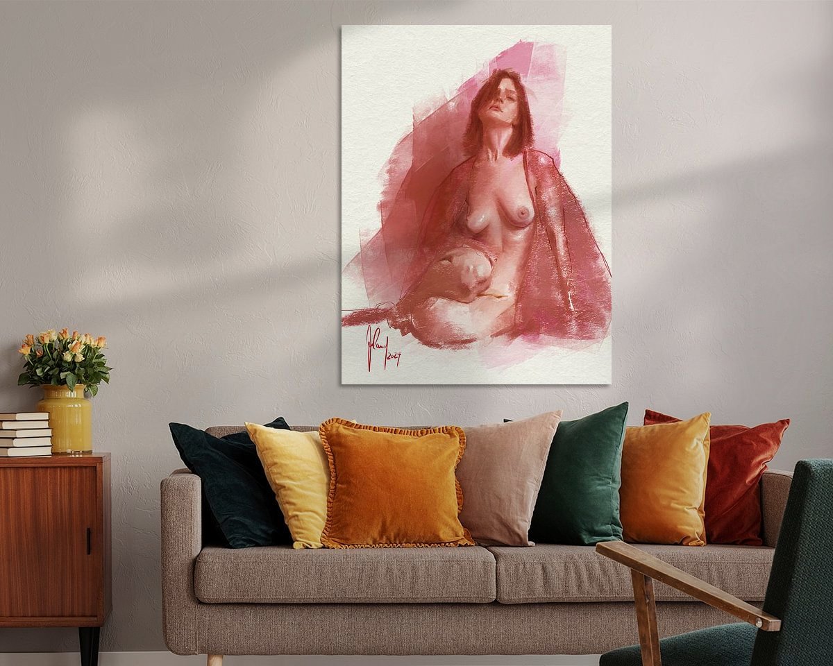 Example of the artwork in a room