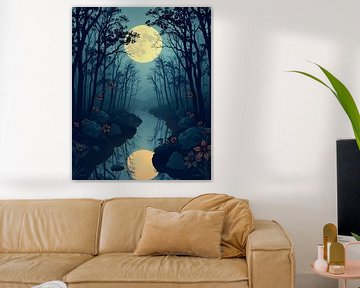 Maanverlicht heiligdom van Artistic