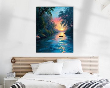 Zonsondergang Rivier van Artistic