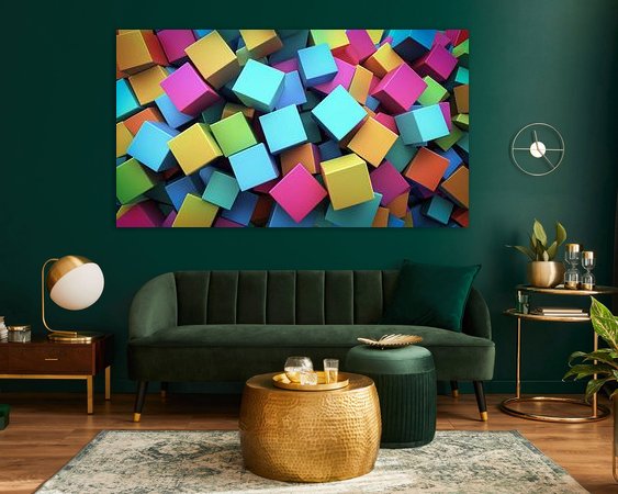 Example of the artwork in a room