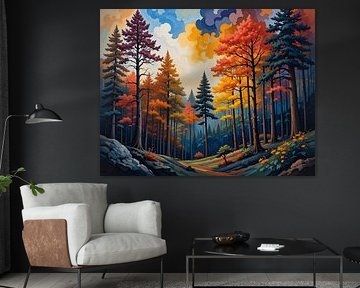 Forêt d'automne enchantée