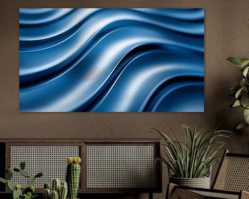 Shiny blue waves by Jonas Weinitschke