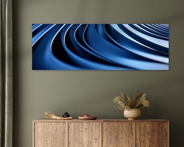 Glänzende blaue Wellen