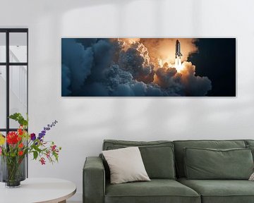 Shuttle stijgt op door wolken van Jonas Weinitschke