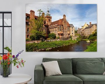 Dean Village and water of Leith, Edinburgh, Scotland, UK by Arch White