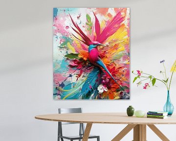 Paint Splash Bird van Jacky