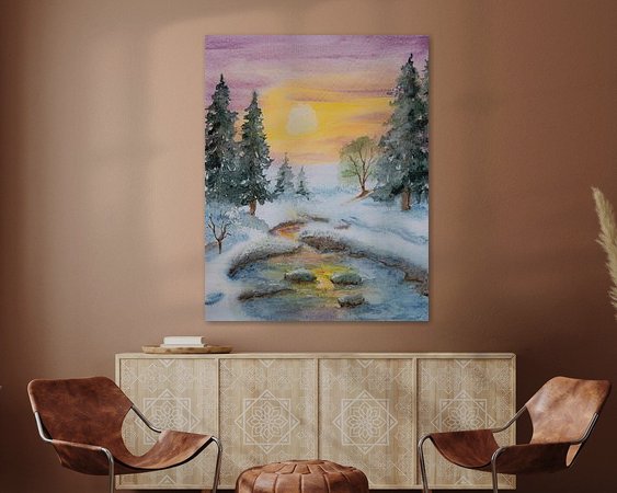 Example of the artwork in a room