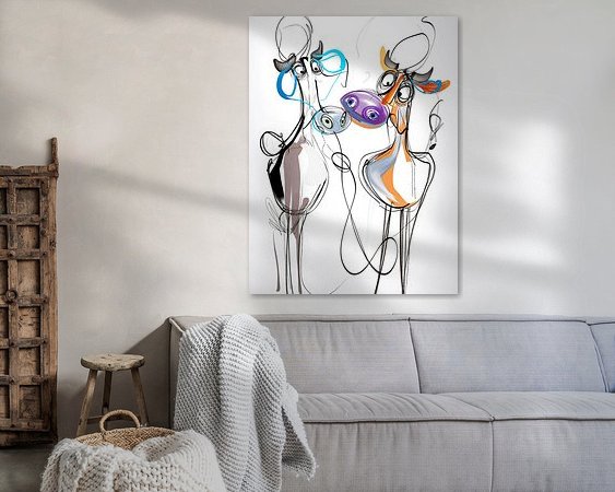 Example of the artwork in a room