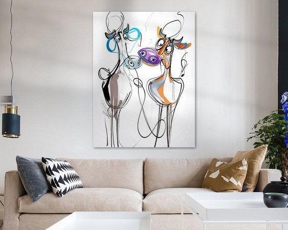 Example of the artwork in a room